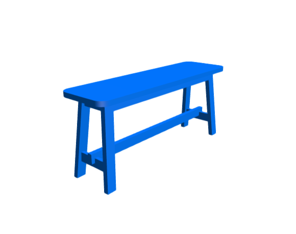 3D-Dimensions-Furniture-Benches-IKEA-Norraker-Bench