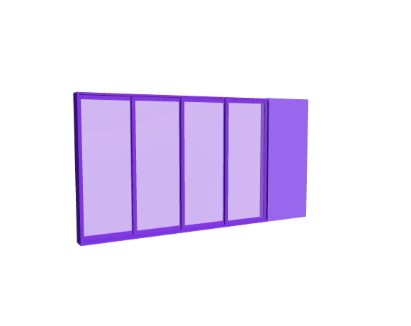 3D-Dimensions-Buildings-Sliding-Doors-Multi-Slide-Door-Pocket-4-Panels