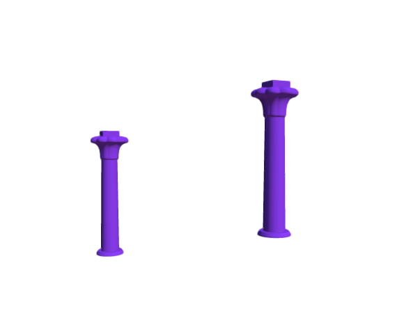 3D-Dimensions-Buildings-Stone-Columns-Egyptian-Papyrus-Blossom