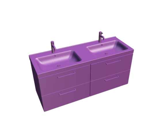 3D-Dimensions-Fixtures-Bathroom-Vanity-IKEA-Godmorgon-Odensvik-Double-Vanity-4-Drawers-Handle
