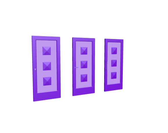 3D-Dimensions-Buildings-Interior-Doors-Lite-Interior-Door-Floating-Squares