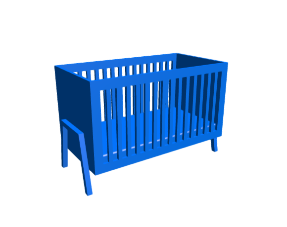 3D-Dimensions-Guide-Furniture-Crib-Infant-Bed-Chisley-Crib
