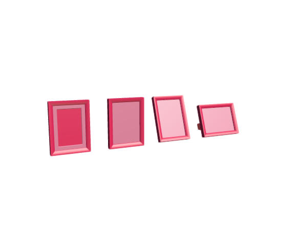 3D-Dimensions-Objects-Picture-Frames-IKEA-Silverhojden-Frame-X-Small