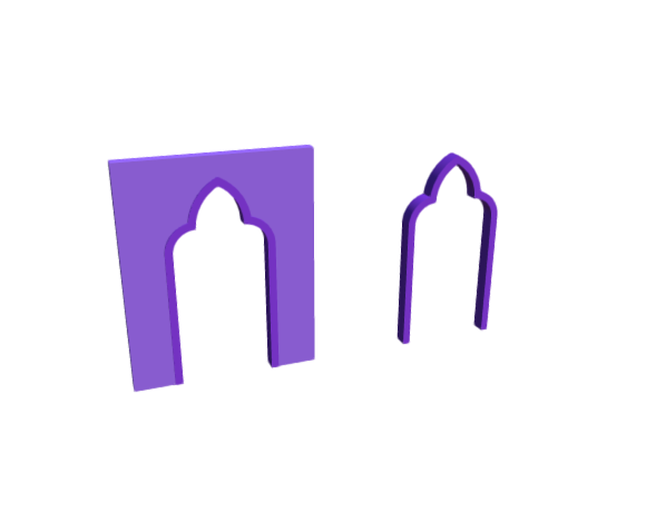 3D-Dimensions-Buildings-Arches-Trefoil-Pointed
