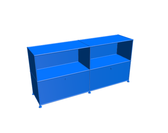 3D-Dimensions-Guide-Furniture-Credenzas-USM-Haller-Closed-Storage-Credenza