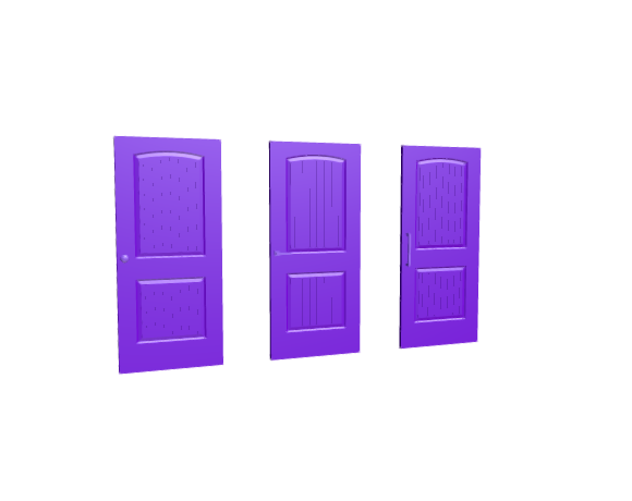 3D-Dimensions-Buildings-Interior-Doors-Solid-Interior-Door-Mix-2-Panels-Striped