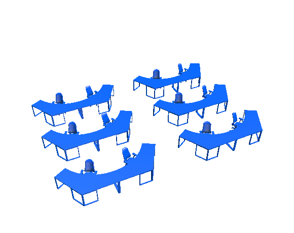 3D-Dimensions-Layouts-Open-Offices-Clusters-V-Shape