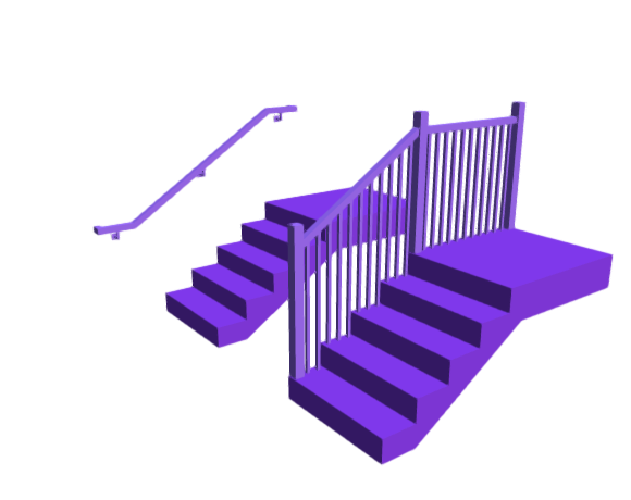 3D-Dimensions-Buildings-Handrails-Profile-Square