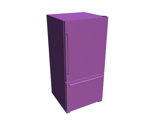 3D-Dimensions-Fixtures-Refrigerators-KitchenAid-Bottom-Freezer-Refrigerator-22-Cu-Ft