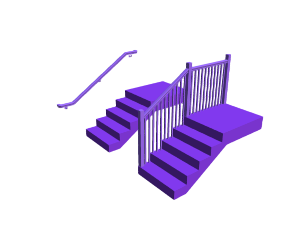 3D-Dimensions-Buildings-Handrails-Profile-Traditional