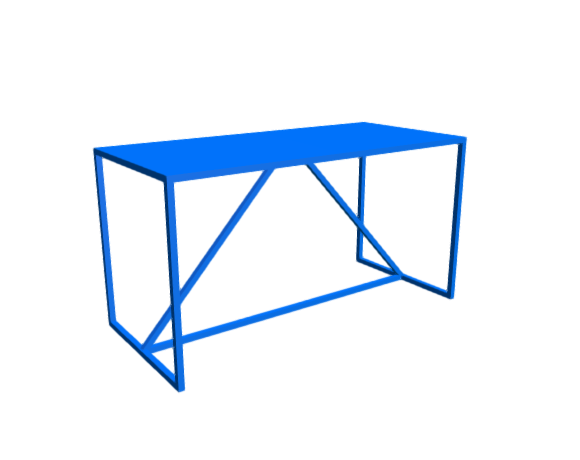 3D-Dimensions-Furniture-Desks-Strut-Table-Large-Bar-Height