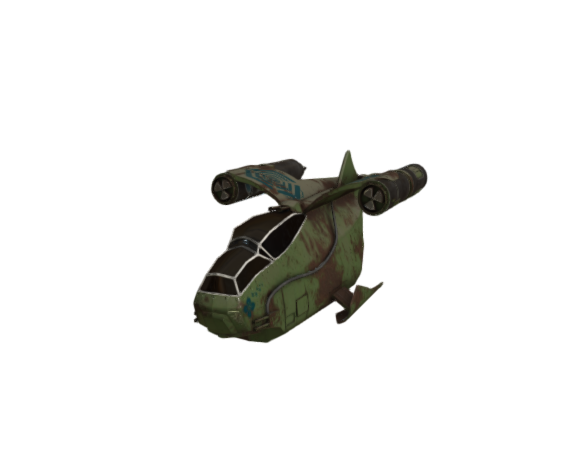 Auzituck gunship ( Tank Green )