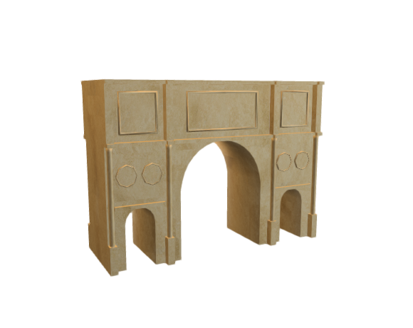Low Poly Roman Triumphal Arch