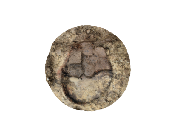 Roman Cremation Pit (sectioned base) 3D model