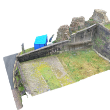 Neath Castle 3D Mesh