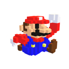 3D 8-Bit Super Mario