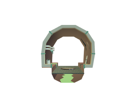 Low Poly Sewer w/Broken Pipes