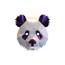 маска панды поли