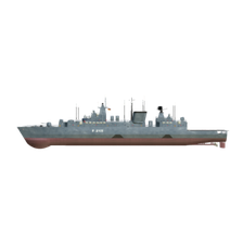 SimDocks 3D Model F123 class frigate "Brandenburg"