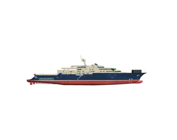 SimDocks 3D model Megayacht  "Atlantic Glory"