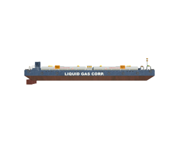 SimDocks Barge Liquid Gas