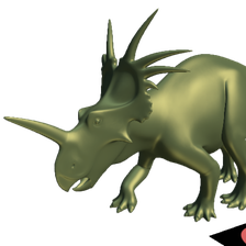 styracosaurus - posed dinosaur model