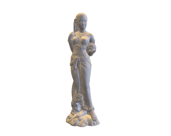 A 3D model of a Samui Lady (untextured)