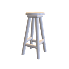 A 3D model of a bar stool (untextured)