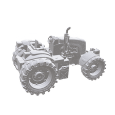 A 3D model of a toy tractor