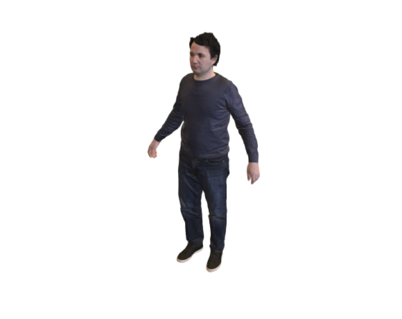 A 3D model of a man