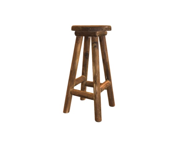 A 3D model of a bar stool (textured)